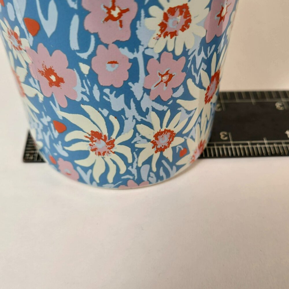 Opalhouse Blue Pink Floral Stoneware Tall Travel Tumbler Mug w Stoneware Lid - Picture 9 of 10